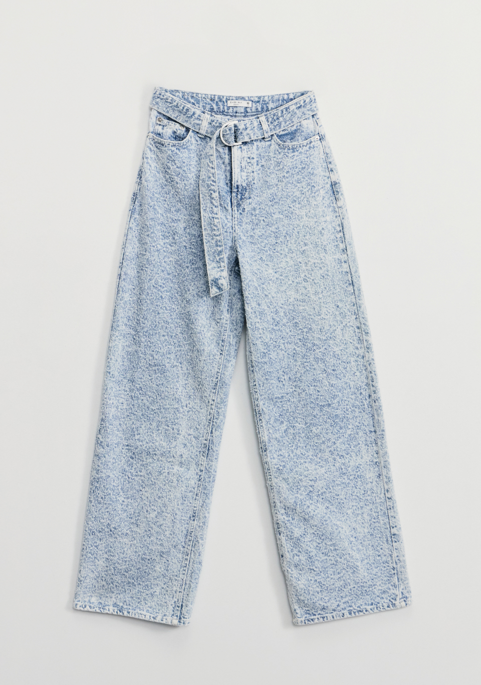 Джинсы wide leg с высокой посадкой